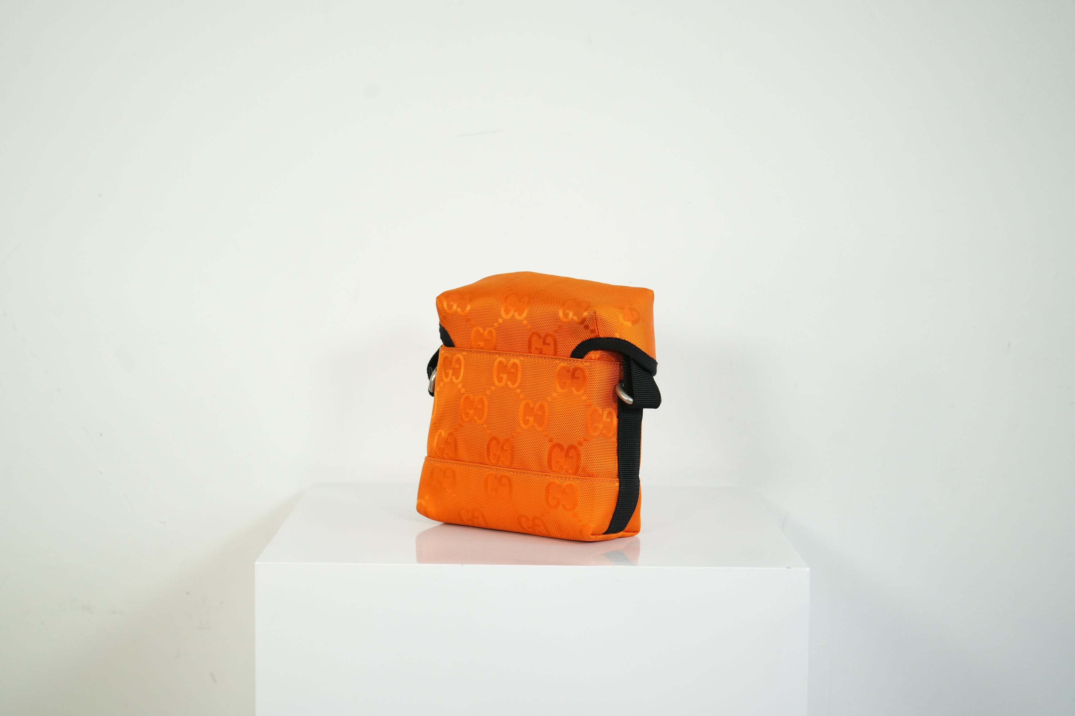 Gucci Off The Grid Shoulder Bag Orange GG Nylon Messenger Bag