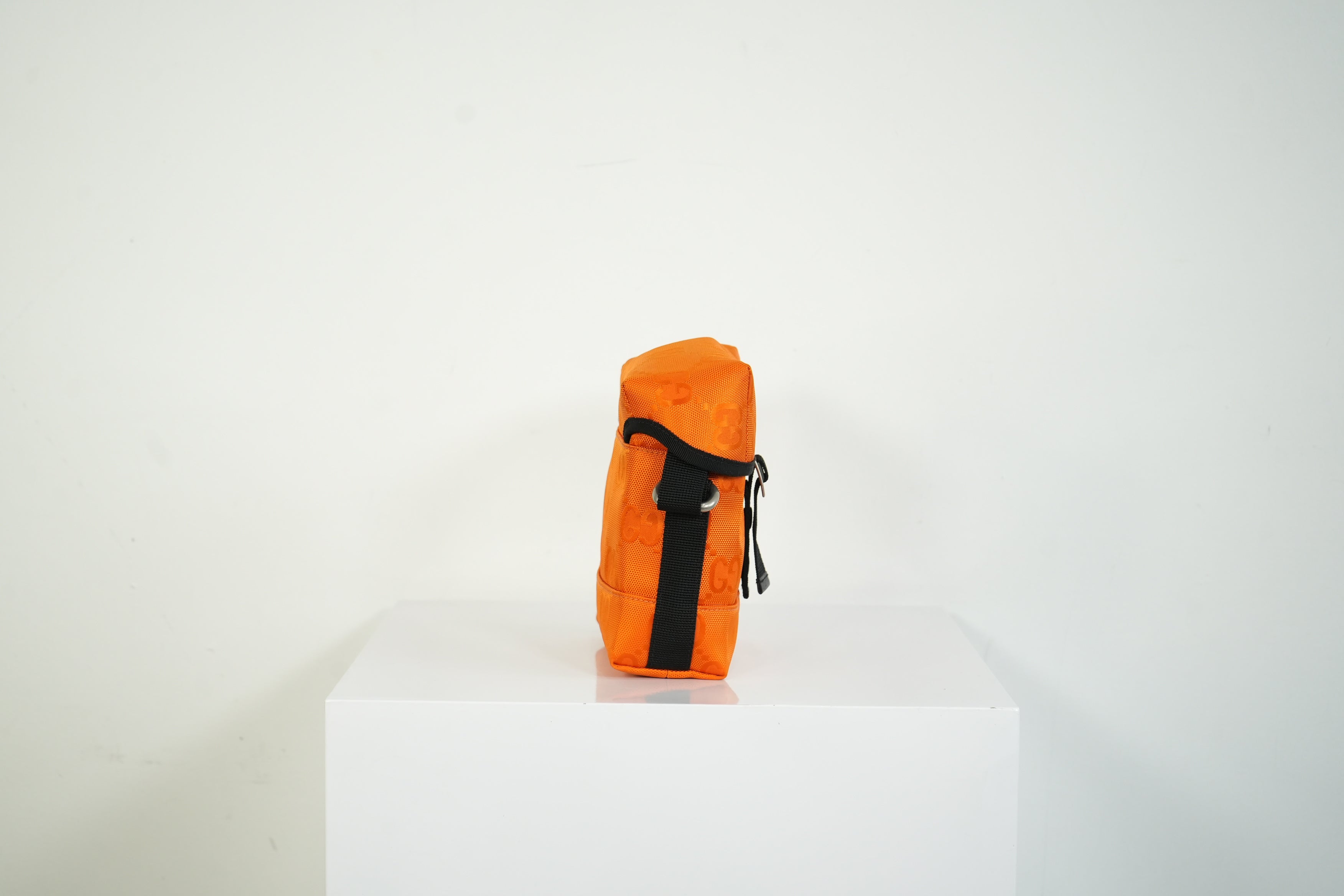 Gucci Off The Grid Shoulder Bag Orange GG Nylon Messenger Bag