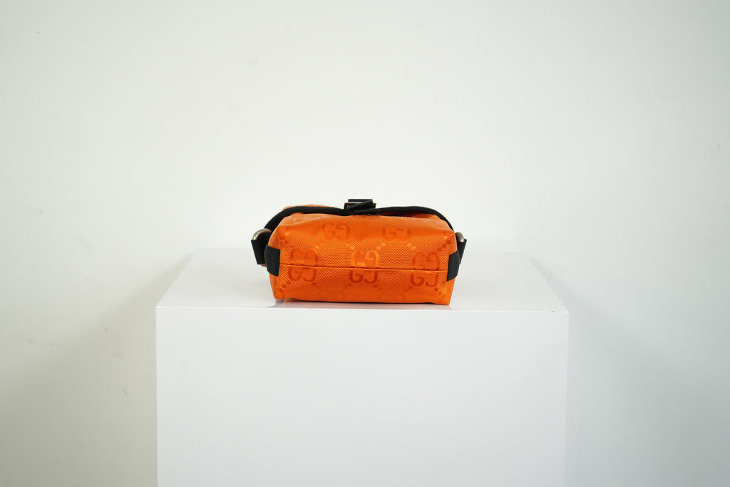 Gucci Off The Grid Shoulder Bag Orange GG Nylon Messenger Bag