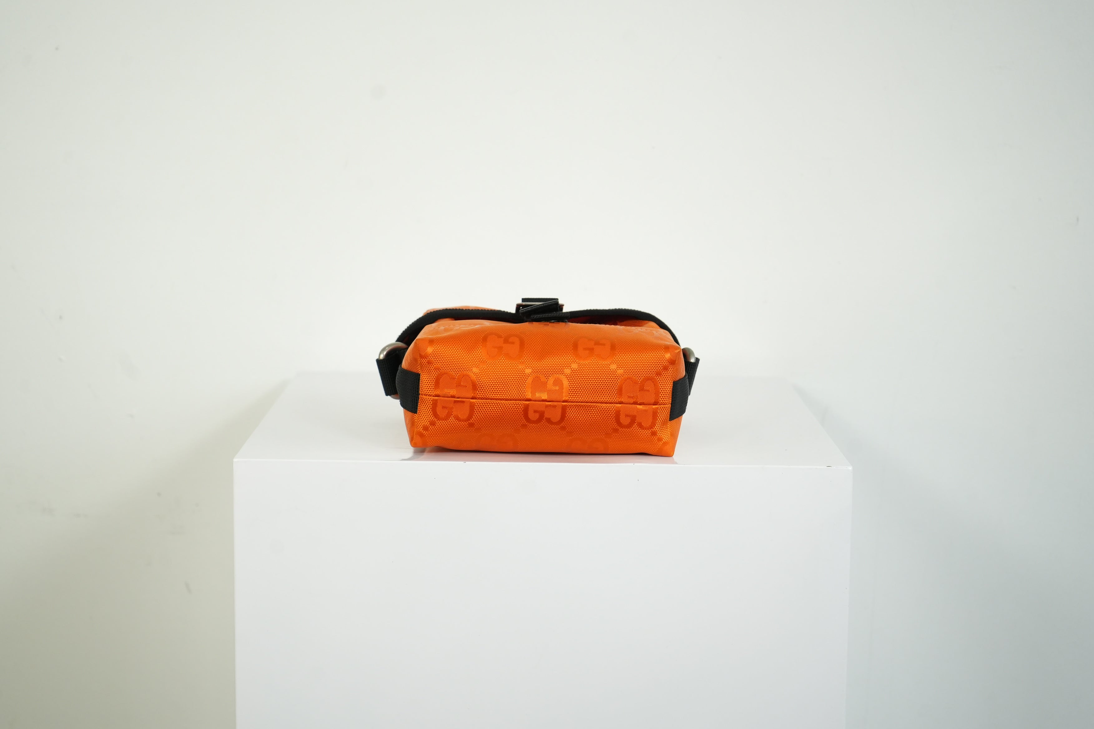 Gucci Off The Grid Shoulder Bag Orange GG Nylon Messenger Bag