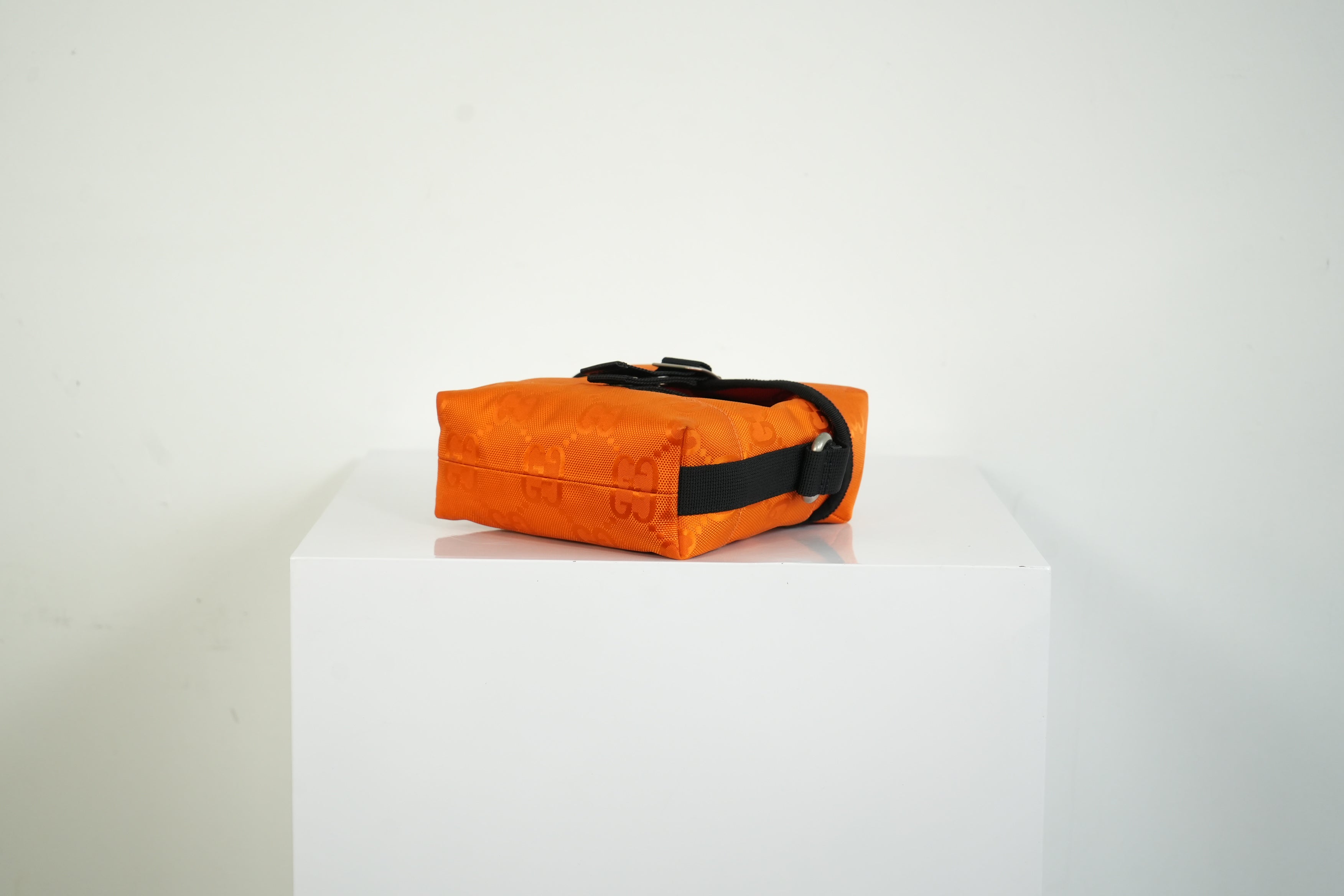Gucci Off The Grid Shoulder Bag Orange GG Nylon Messenger Bag