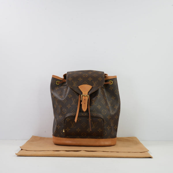 Louis Vuitton Monogram Montsouris Backpack W/Dustbag