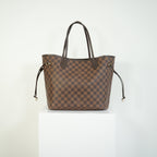 Louis Vuitton Neverfull Damier Ebene Tote Bag Brown Shoulder Bag