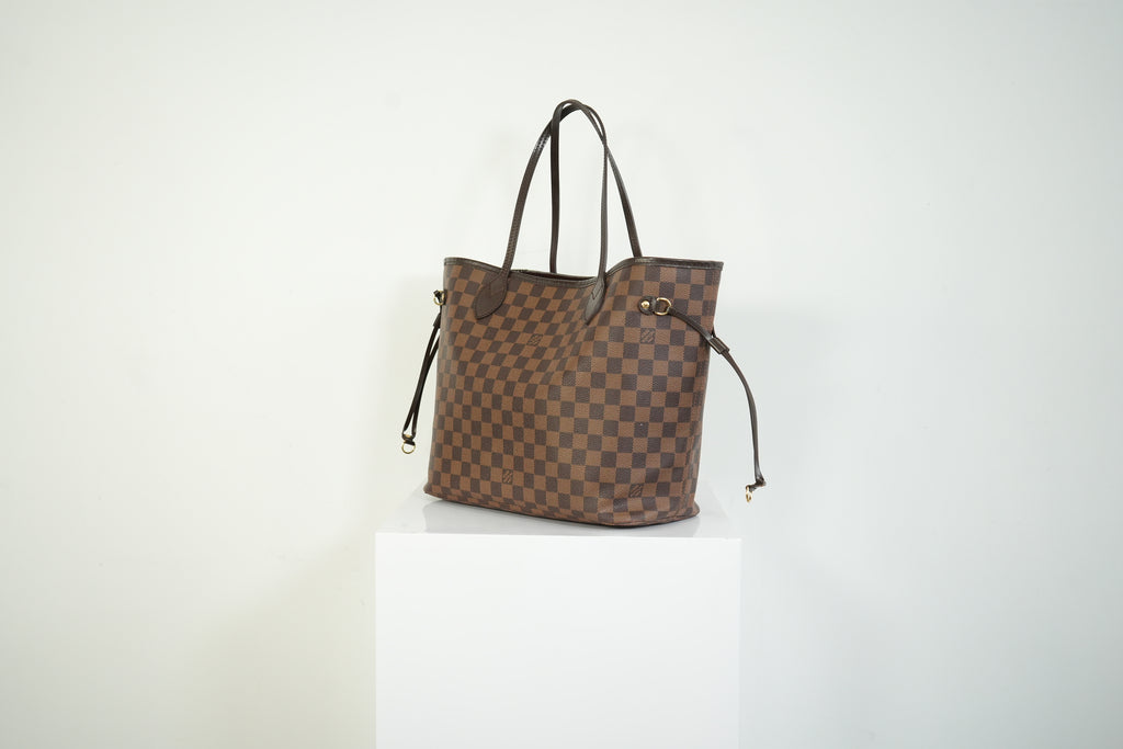 Louis Vuitton Neverfull Damier Ebene Tote Bag Brown Shoulder Bag