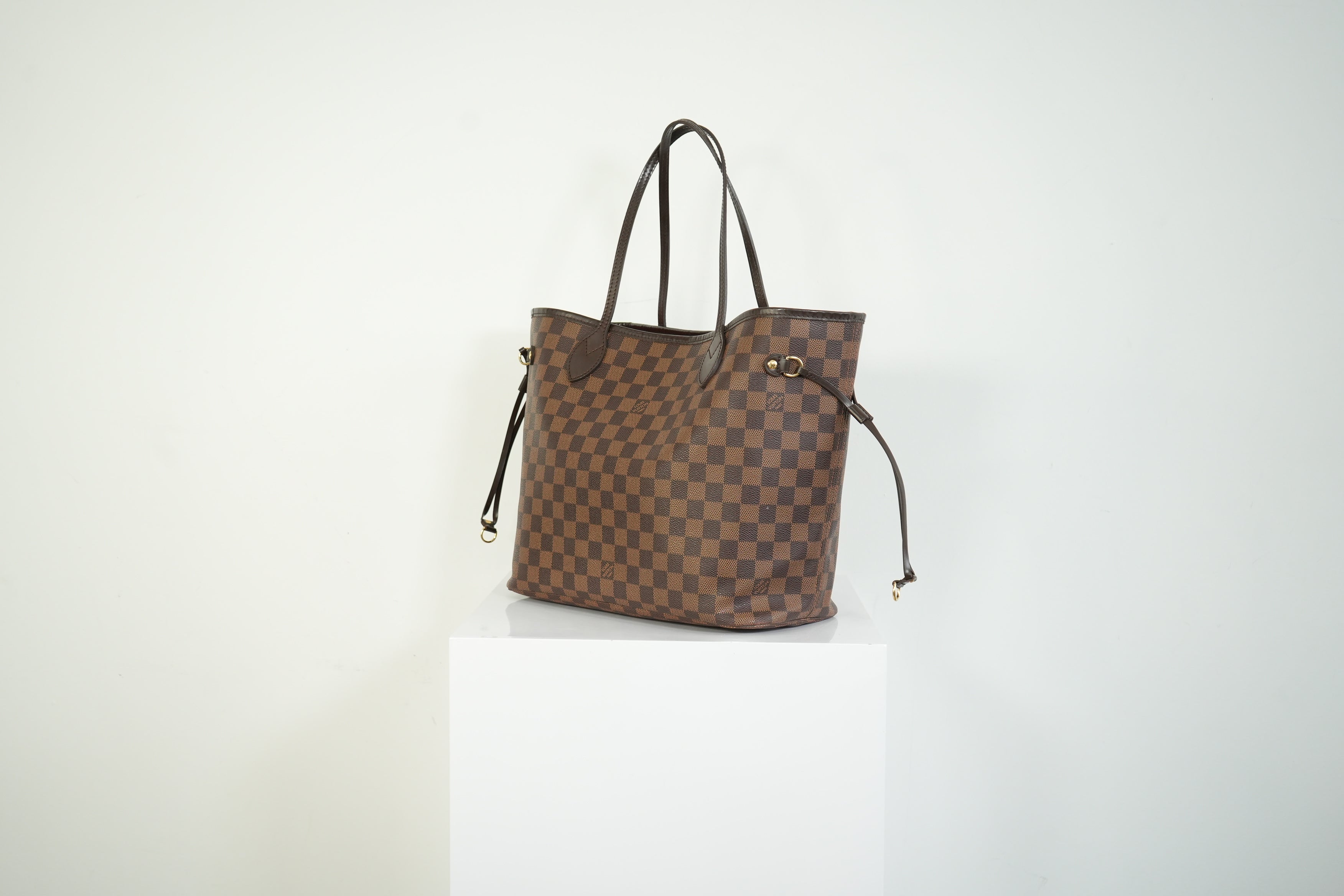 Louis Vuitton Neverfull Damier Ebene Tote Bag Brown Shoulder Bag