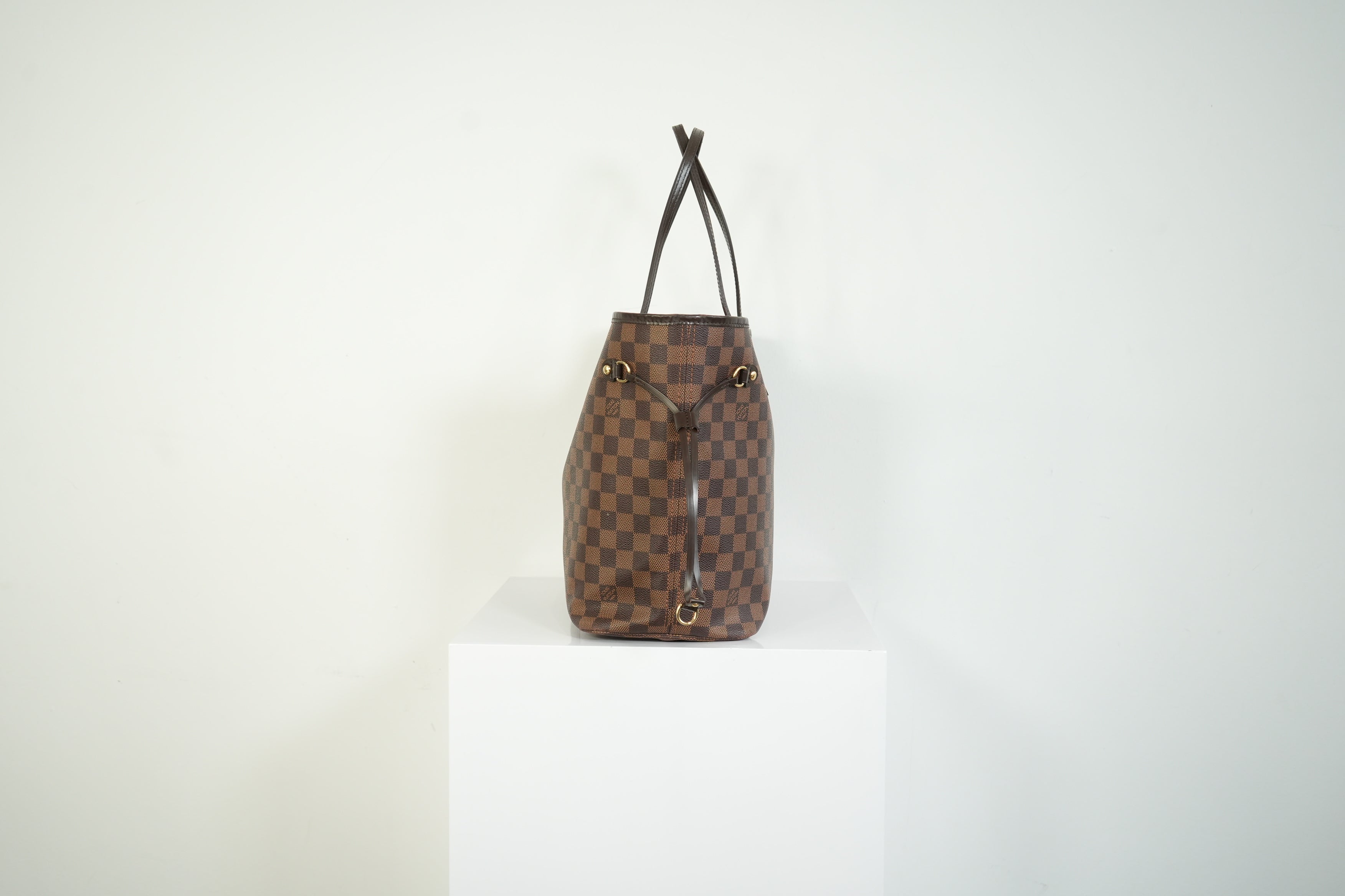 Louis Vuitton Neverfull Damier Ebene Tote Bag Brown Shoulder Bag