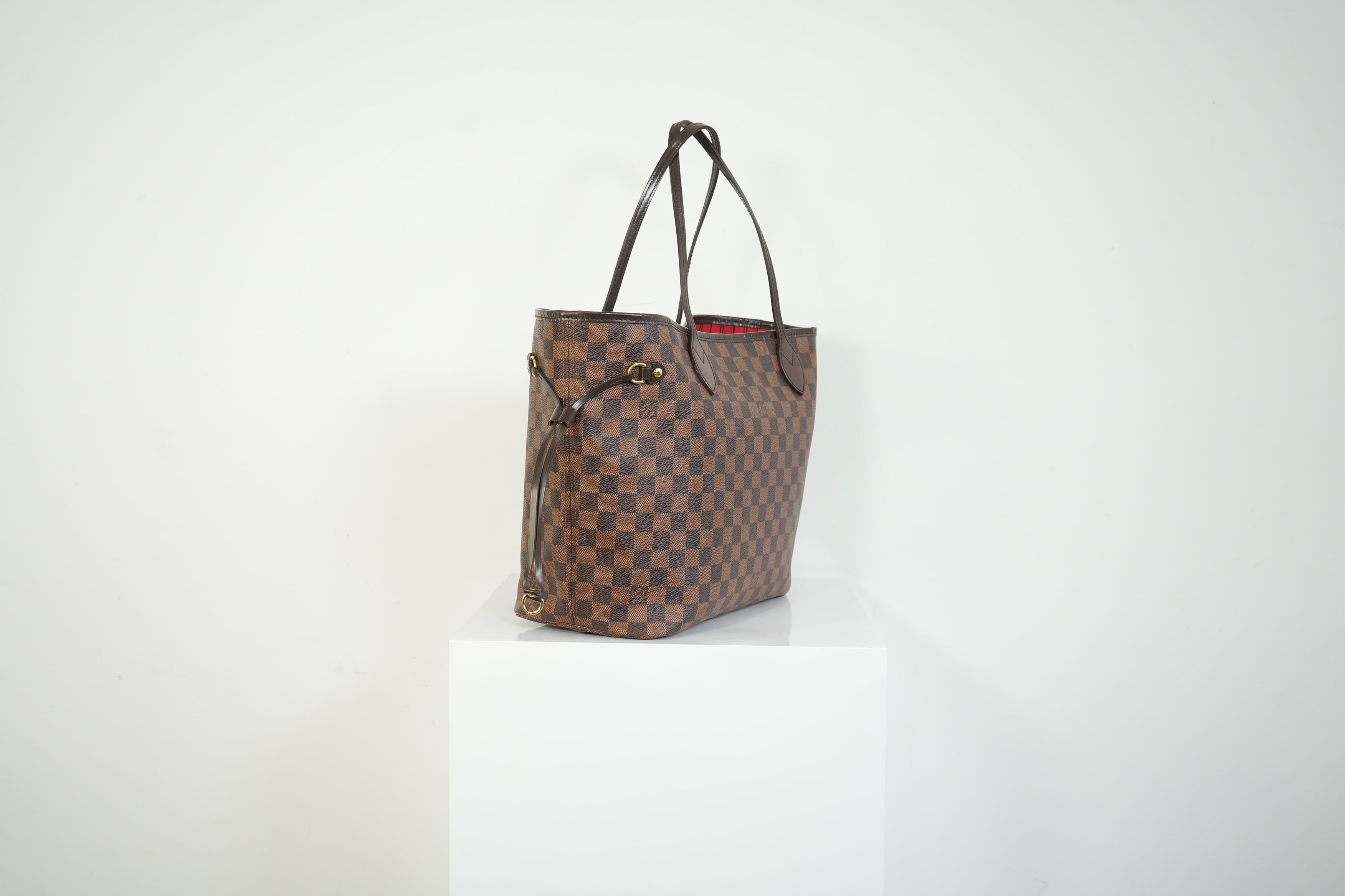 Louis Vuitton Neverfull Damier Ebene Tote Bag Brown Shoulder Bag