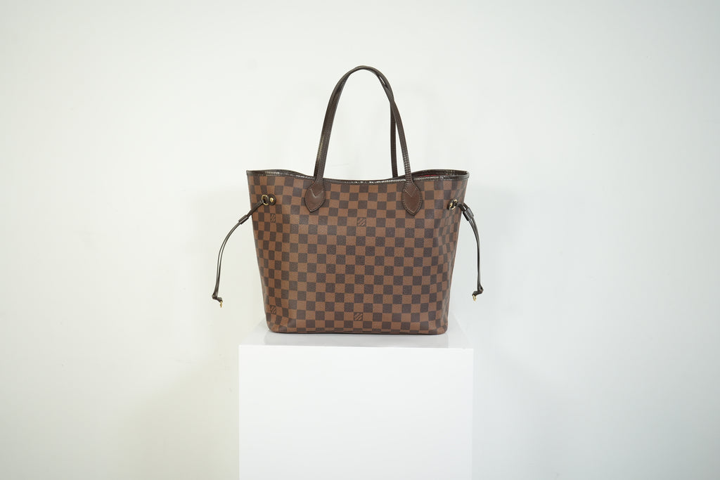 Louis Vuitton Neverfull Damier Ebene Tote Bag Brown Shoulder Bag