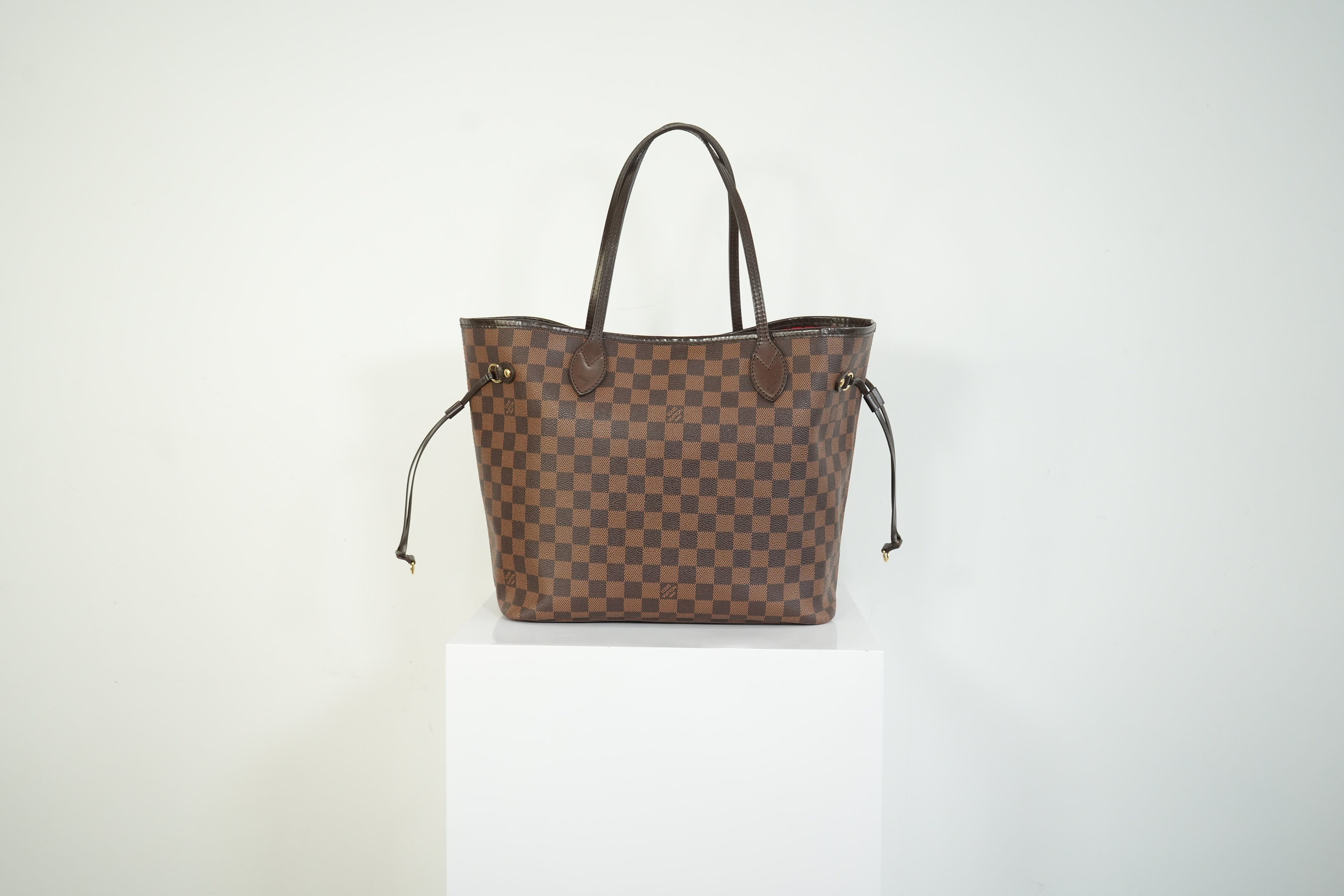 Louis Vuitton Neverfull Damier Ebene Tote Bag Brown Shoulder Bag