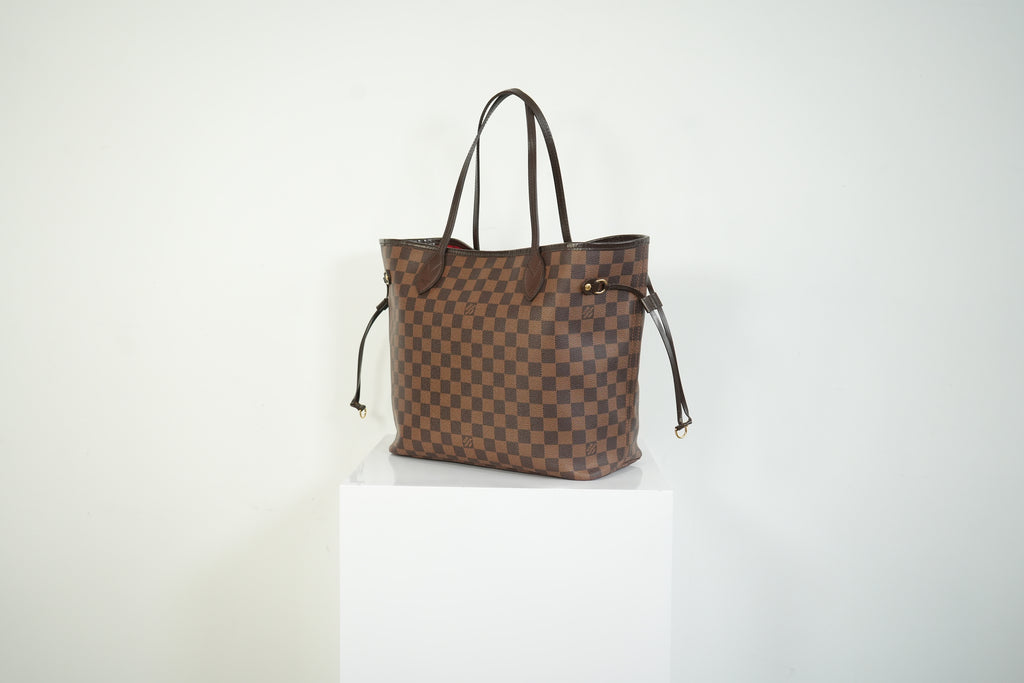 Louis Vuitton Neverfull Damier Ebene Tote Bag Brown Shoulder Bag