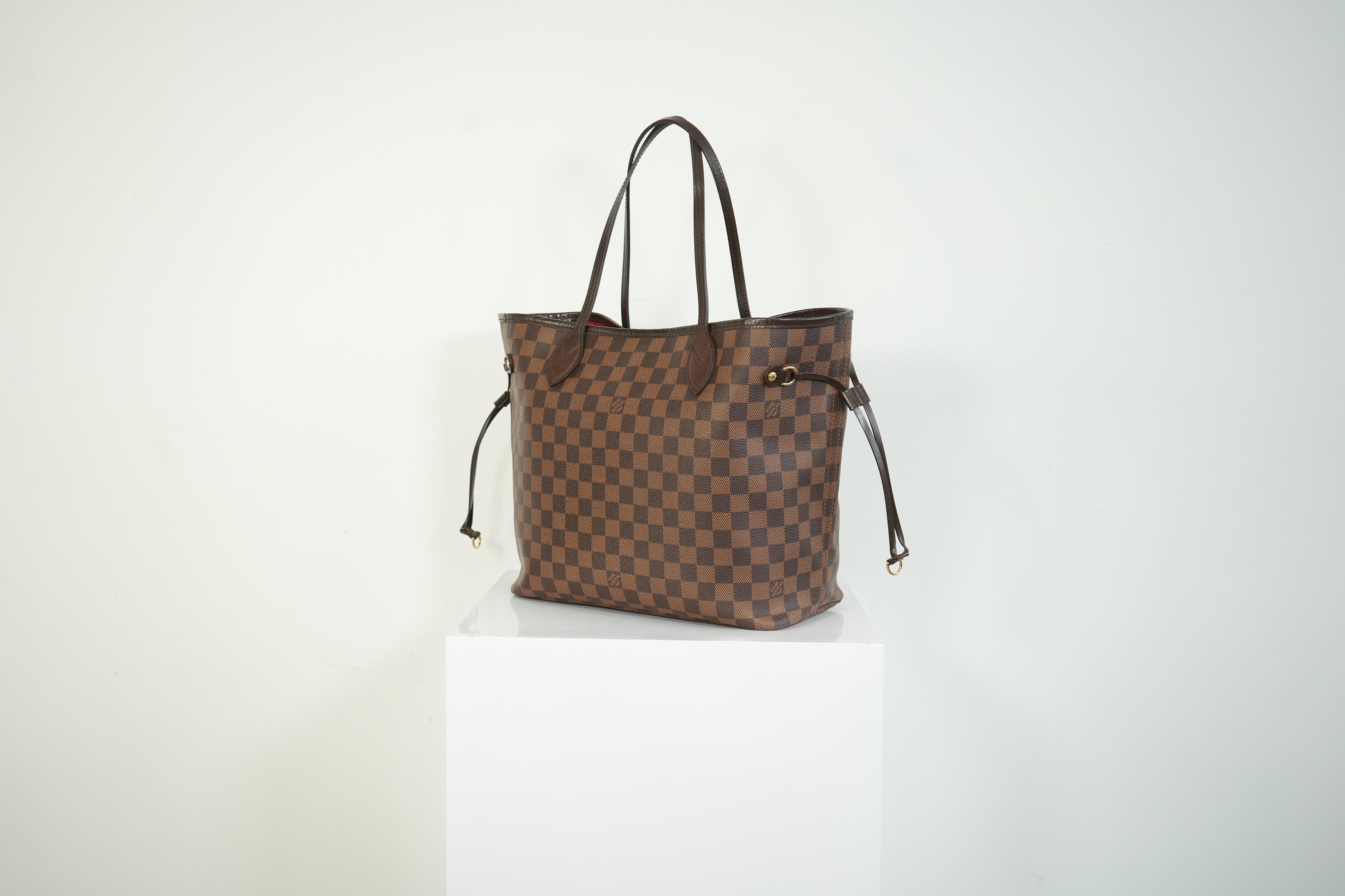 Louis Vuitton Neverfull Damier Ebene Tote Bag Brown Shoulder Bag