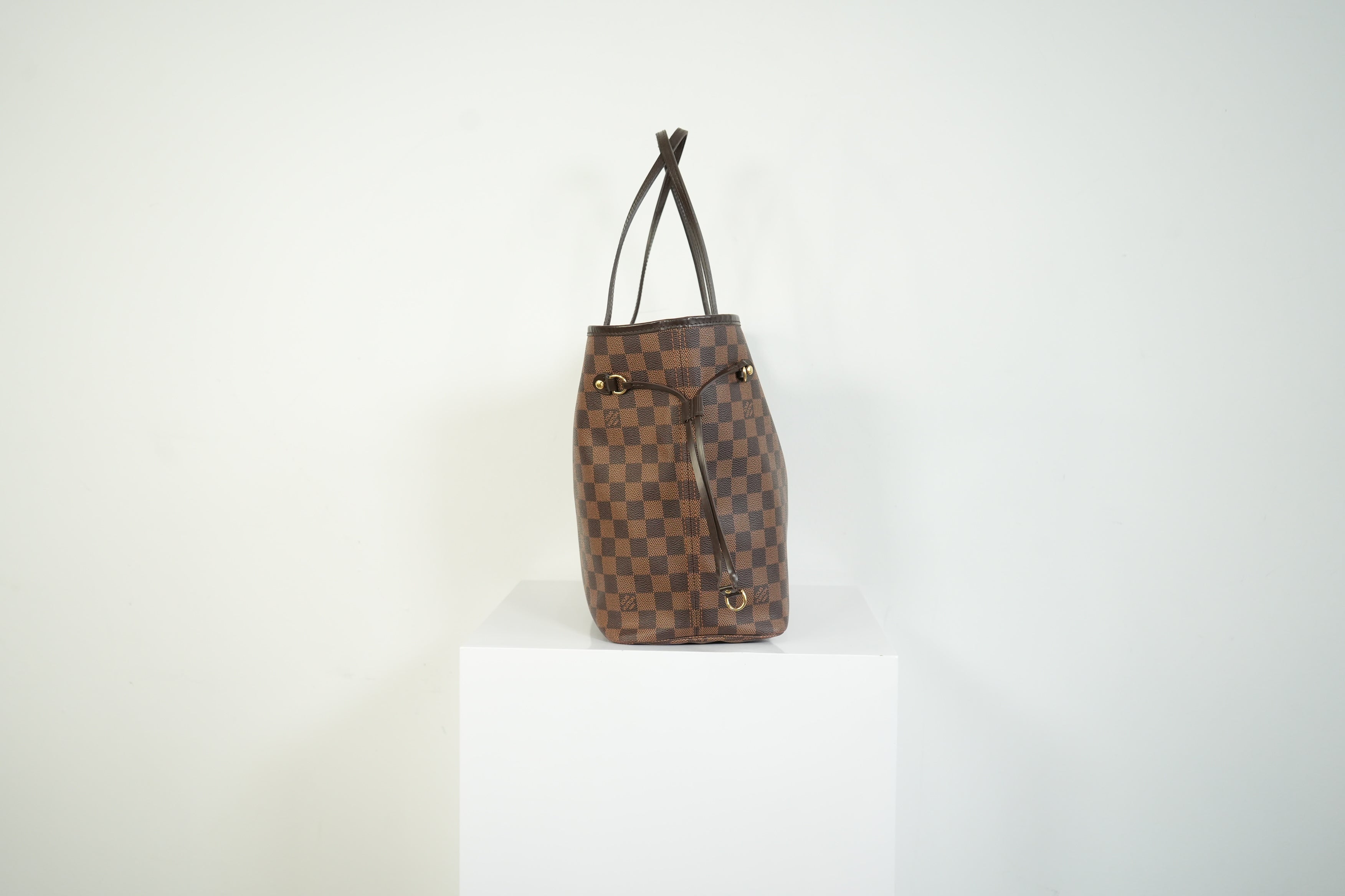 Louis Vuitton Neverfull Damier Ebene Tote Bag Brown Shoulder Bag