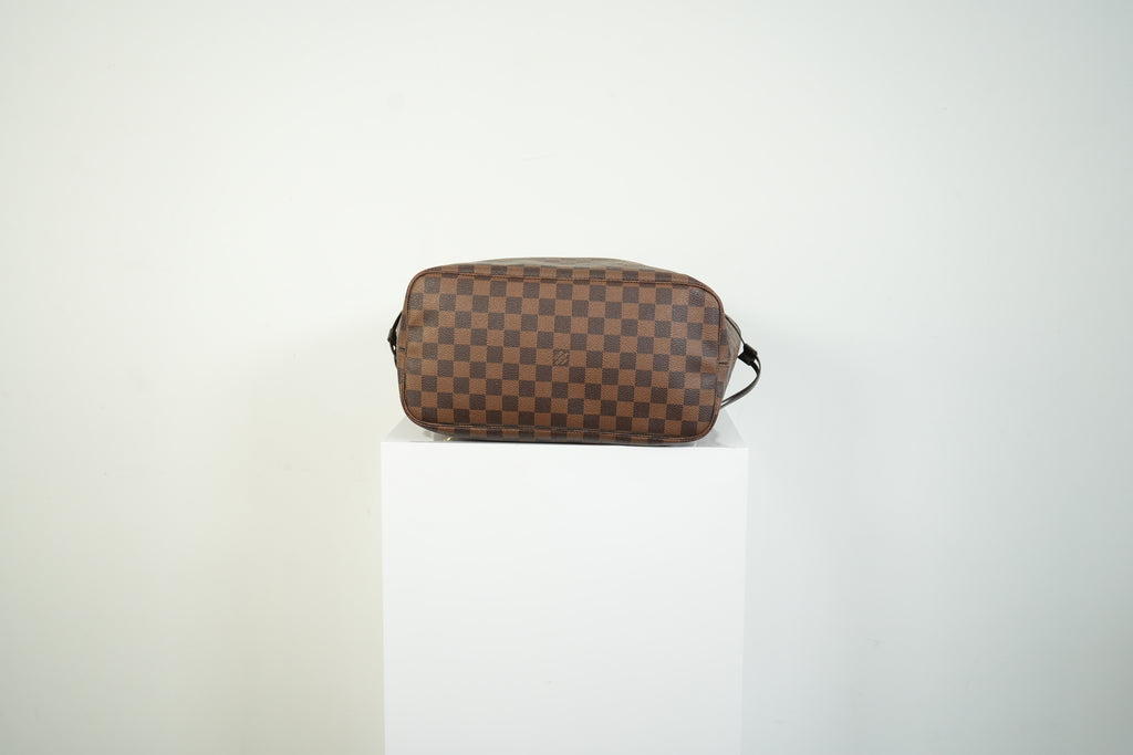 Louis Vuitton Neverfull Damier Ebene Tote Bag Brown Shoulder Bag