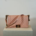 Chanel Medium Blush Pink Boy Bag