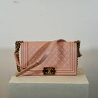 Chanel Medium Blush Pink Boy Bag