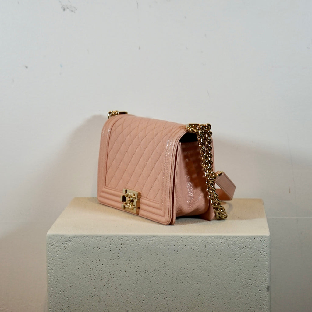 Chanel Medium Blush Pink Boy Bag