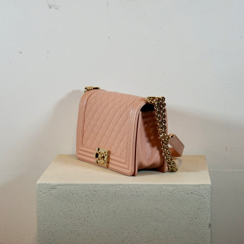 Chanel Medium Blush Pink Boy Bag