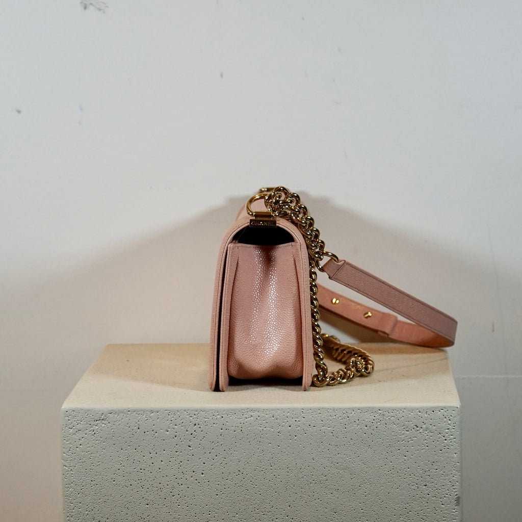 Chanel Medium Blush Pink Boy Bag