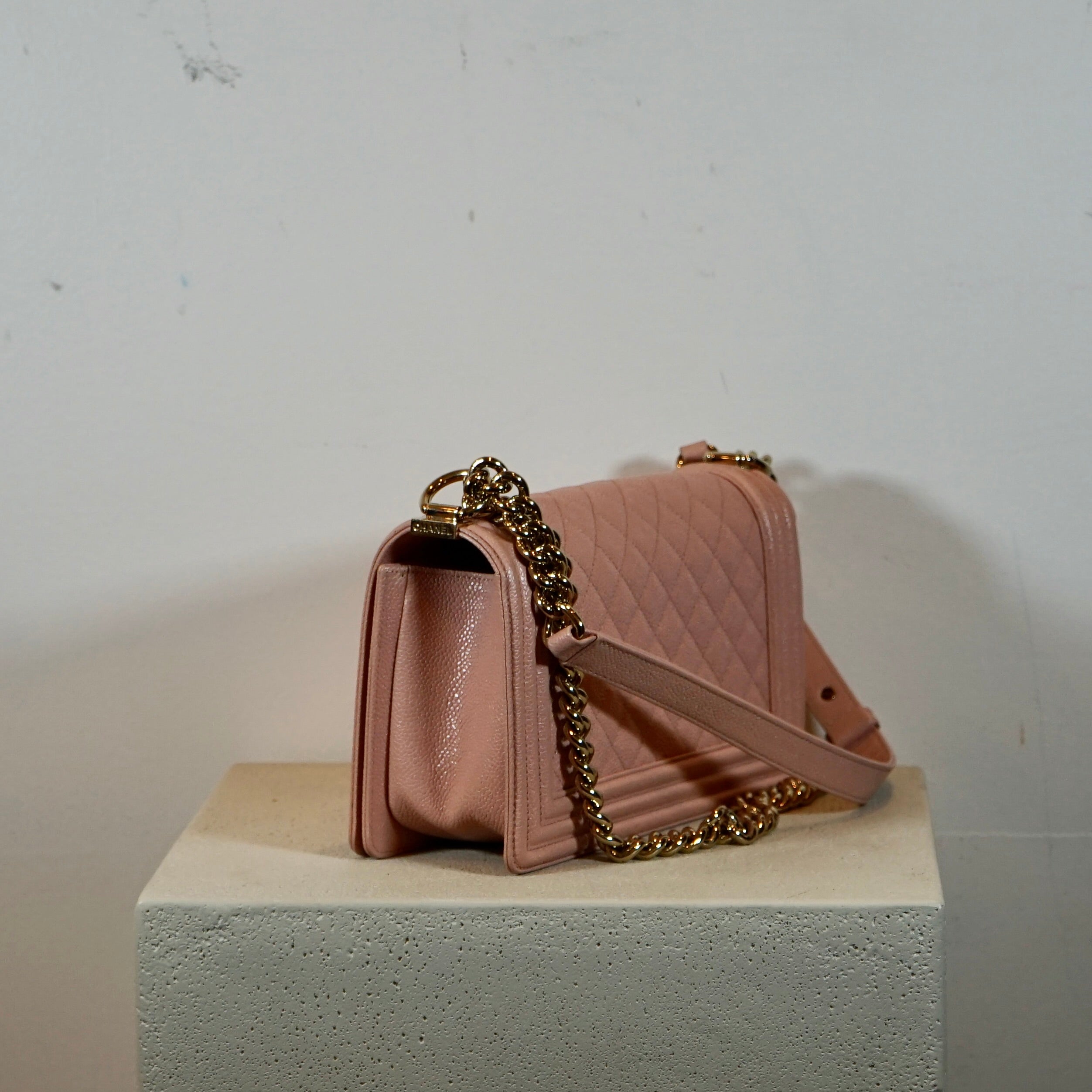 Chanel Medium Blush Pink Boy Bag