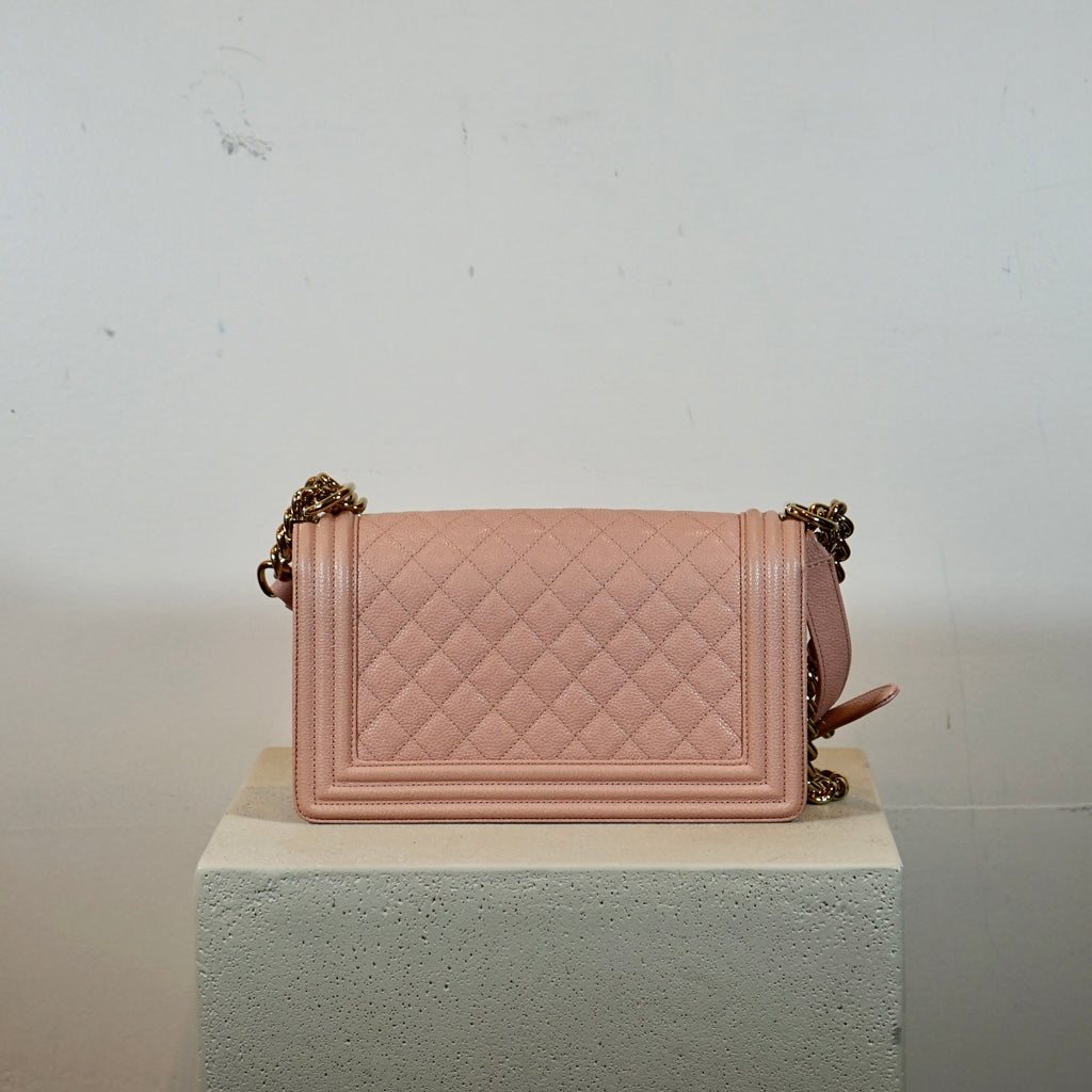 Chanel Medium Blush Pink Boy Bag