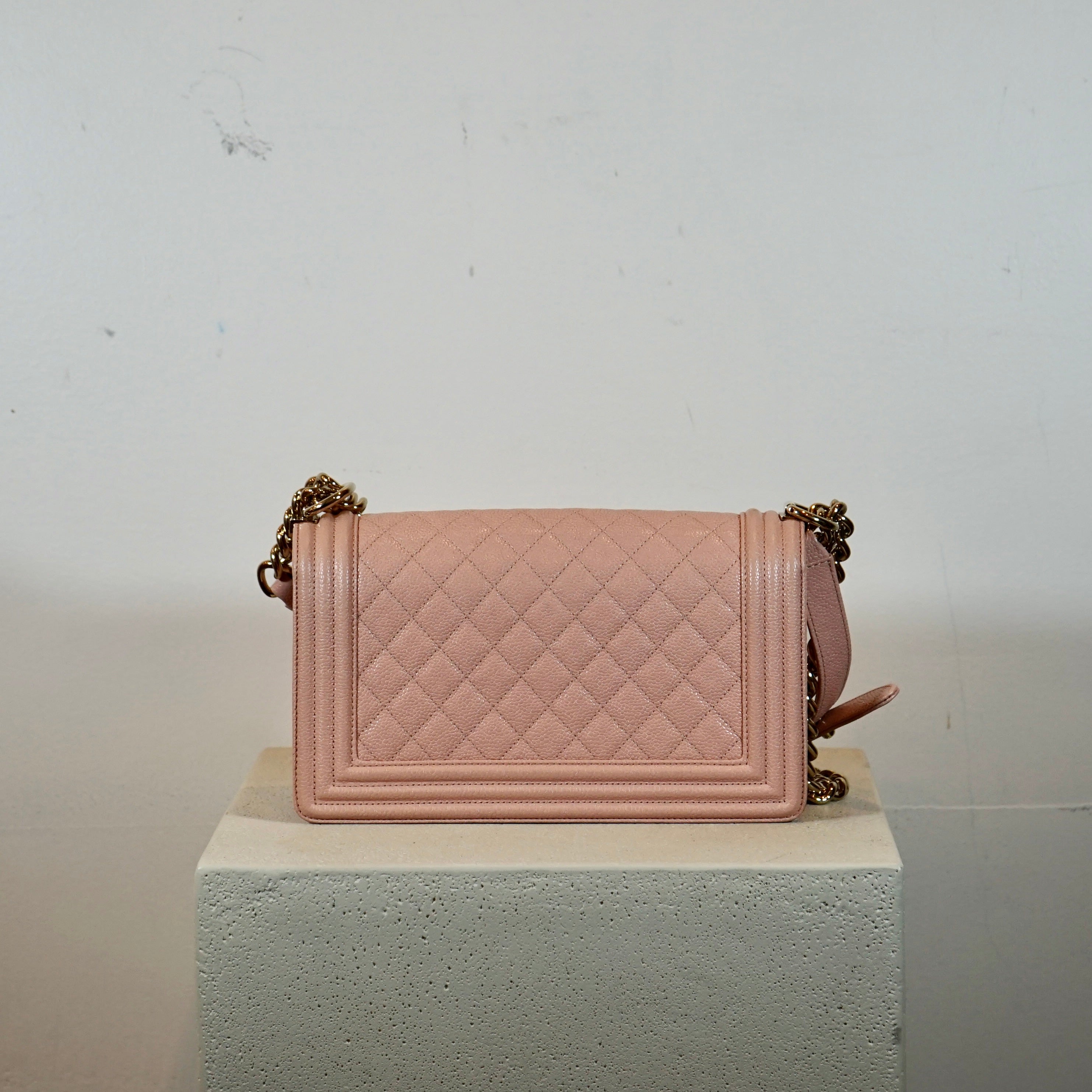 Chanel Medium Blush Pink Boy Bag
