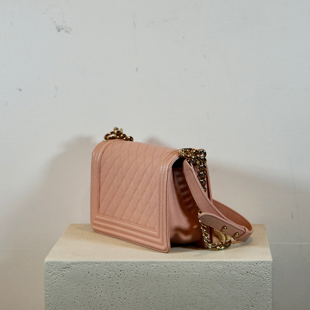 Chanel Medium Blush Pink Boy Bag