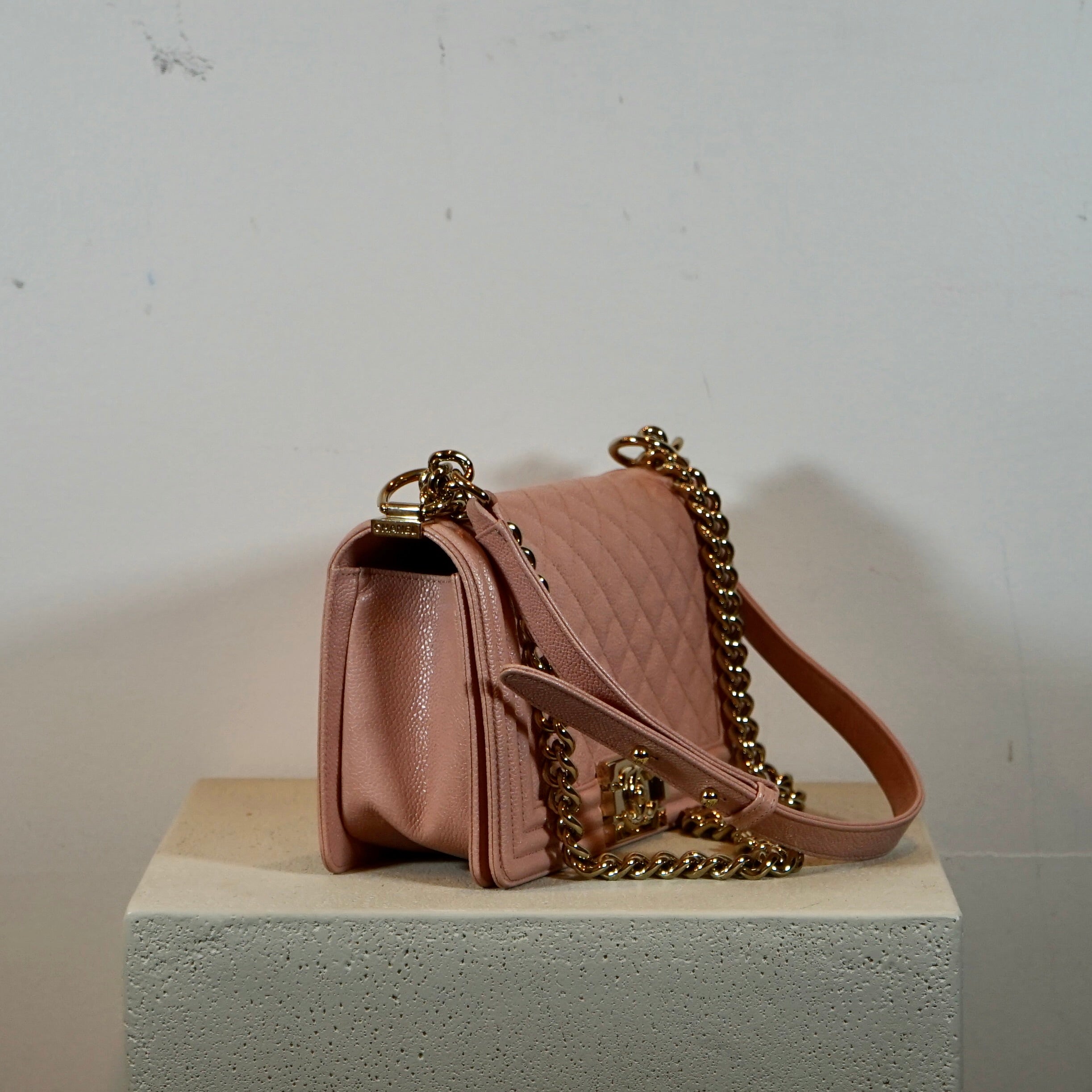 Chanel Medium Blush Pink Boy Bag