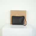 Christian Louboutin Loubifunk Black Leather Spiked Wristlet Clutch Pouch