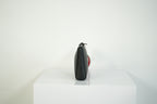 Christian Louboutin Loubifunk Black Leather Spiked Wristlet Clutch Pouch