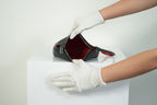 Christian Louboutin Loubifunk Black Leather Spiked Wristlet Clutch Pouch