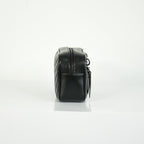 Saint Laurent Lou Camera Bag Black Chevron Quilted Leather Black Hardware