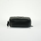 Saint Laurent Lou Camera Bag Black Chevron Quilted Leather Black Hardware