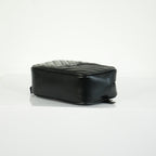Saint Laurent Lou Camera Bag Black Chevron Quilted Leather Black Hardware