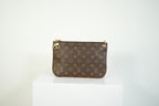 Louis Vuitton Pallas Clutch Monogram Canvas Pink Leather Shoulder Bag