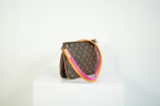 Louis Vuitton Pallas Clutch Monogram Canvas Pink Leather Shoulder Bag