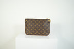 Louis Vuitton Pallas Clutch Monogram Canvas Pink Leather Shoulder Bag
