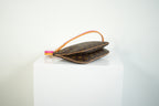 Louis Vuitton Pallas Clutch Monogram Canvas Pink Leather Shoulder Bag