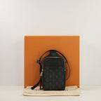 Louis Vuitton Black Taigagrama Outdoor Sling Bag (Full Set)