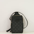Louis Vuitton Black Taigagrama Outdoor Sling Bag (Full Set)