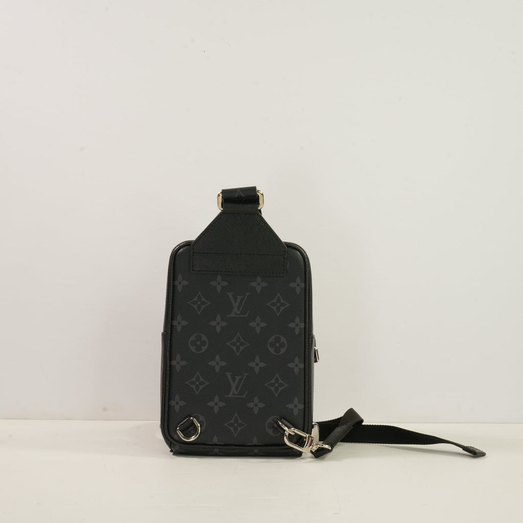 Louis Vuitton Black Taigagrama Outdoor Sling Bag (Full Set)