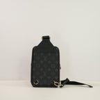 Louis Vuitton Black Taigagrama Outdoor Sling Bag (Full Set)