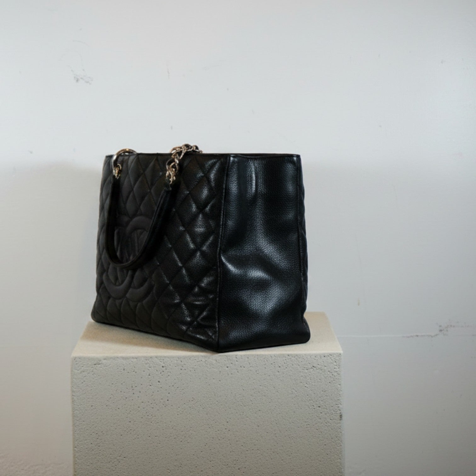 Chanel Black Caviar Grand Shopping Tote