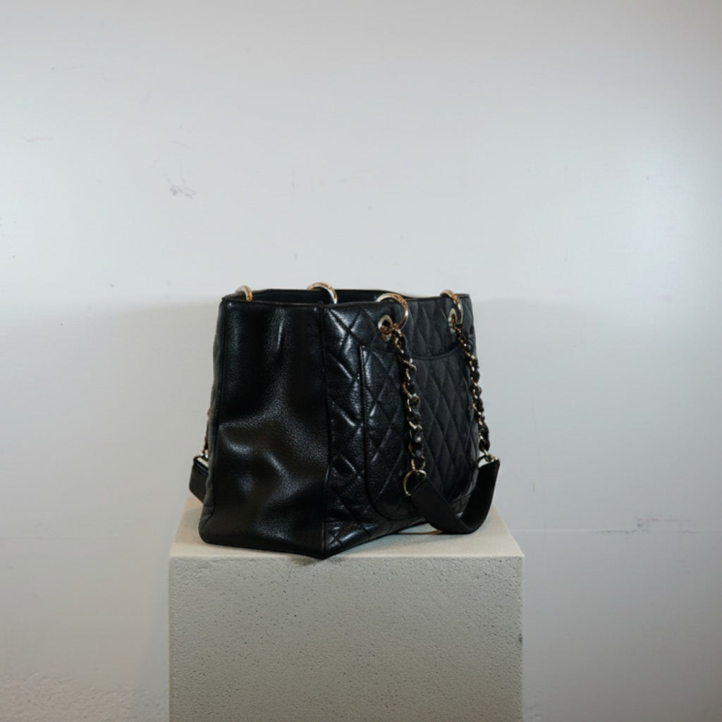 Chanel Black Caviar Grand Shopping Tote