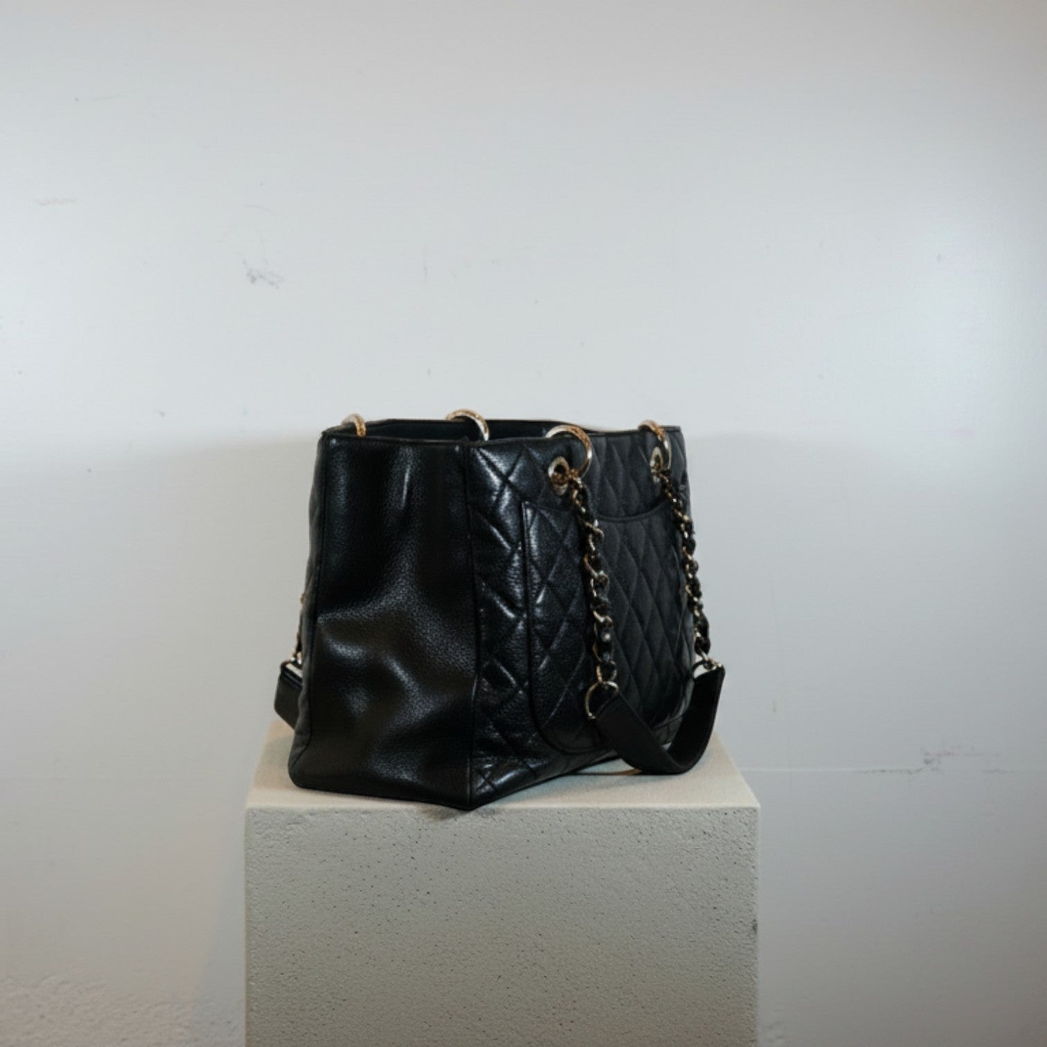Chanel Black Caviar Grand Shopping Tote