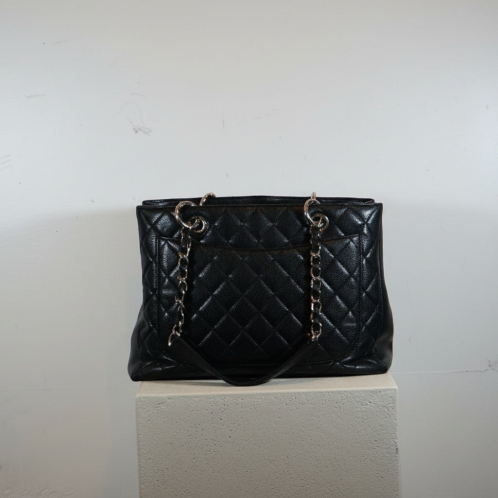 Chanel Black Caviar Grand Shopping Tote