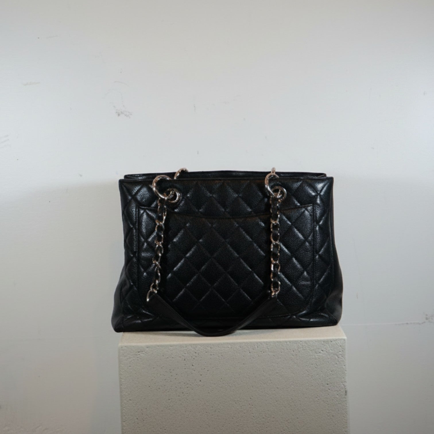 Chanel Black Caviar Grand Shopping Tote