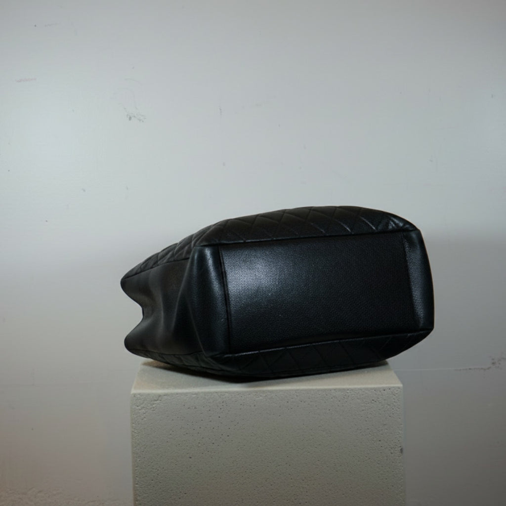 Chanel Black Caviar Grand Shopping Tote