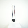 Loewe Heel Pouch Black Leather Crossbody Bag Geometric Woven Strap
