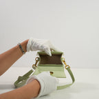 Jacquemus Le Chiquito Mini Top Handle Bag in Light Green (Dustbag, Strap)
