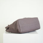 Bottega Veneta Intrecciato Woven Leather Hobo Bag Purple Mauve